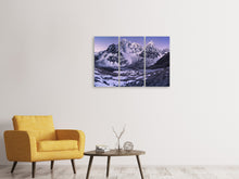 Laden Sie das Bild in den Galerie-Viewer, Leinwandbild 3-teilig Taboche und Cholatse