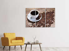 Laden Sie das Bild in den Galerie-Viewer, Leinwandbild 3-teilig Coffee