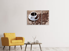 Laden Sie das Bild in den Galerie-Viewer, Leinwandbild 3-teilig Coffee