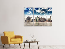 Laden Sie das Bild in den Galerie-Viewer, Leinwandbild 3-teilig NYC From The Other Side