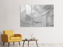 Laden Sie das Bild in den Galerie-Viewer, Leinwandbild 3-teilig 3D-Raster