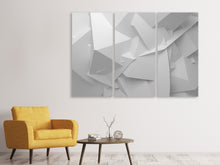 Laden Sie das Bild in den Galerie-Viewer, Leinwandbild 3-teilig 3D-Raster