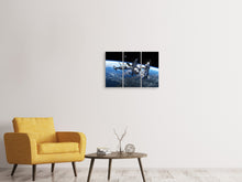 Laden Sie das Bild in den Galerie-Viewer, Leinwandbild 3-teilig Satellit