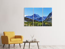 Laden Sie das Bild in den Galerie-Viewer, Leinwandbild 3-teilig Dem Gipfel entgegen
