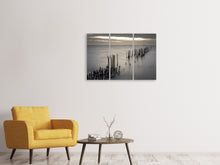 Laden Sie das Bild in den Galerie-Viewer, Leinwandbild 3-teilig Das Meer und die Träne
