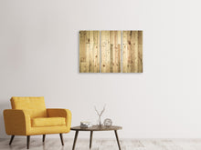 Laden Sie das Bild in den Galerie-Viewer, Leinwandbild 3-teilig Holzpaneelen
