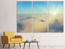 Laden Sie das Bild in den Galerie-Viewer, Leinwandbild 3-teilig Dämmerung über den Wolken