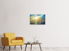 Laden Sie das Bild in den Galerie-Viewer, Leinwandbild 3-teilig Sonnenaufgang über den Wolken