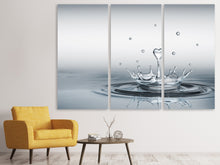 Laden Sie das Bild in den Galerie-Viewer, Leinwandbild 3-teilig Wasserfigur