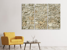 Laden Sie das Bild in den Galerie-Viewer, Leinwandbild 3-teilig Naturmauer