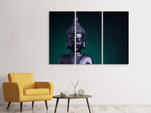 Laden Sie das Bild in den Galerie-Viewer, Leinwandbild 3-teilig Die Weisheit des Buddhas