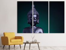 Laden Sie das Bild in den Galerie-Viewer, Leinwandbild 3-teilig Die Weisheit des Buddhas
