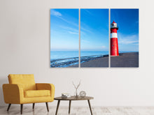 Laden Sie das Bild in den Galerie-Viewer, Leinwandbild 3-teilig Der Leuchtturm