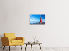 Laden Sie das Bild in den Galerie-Viewer, Leinwandbild 3-teilig Der Leuchtturm