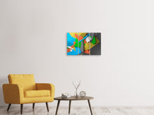 Laden Sie das Bild in den Galerie-Viewer, Leinwandbild 3-teilig 3D-Geometrische Figuren