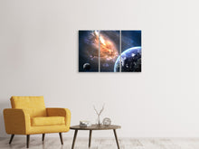 Laden Sie das Bild in den Galerie-Viewer, Leinwandbild 3-teilig Universus