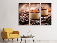 Laden Sie das Bild in den Galerie-Viewer, Leinwandbild 3-teilig Tiramisu