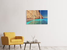 Laden Sie das Bild in den Galerie-Viewer, Leinwandbild 3-teilig Wasser