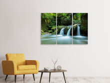 Laden Sie das Bild in den Galerie-Viewer, Leinwandbild 3-teilig Fallendes Wasser