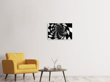Laden Sie das Bild in den Galerie-Viewer, Leinwandbild 3-teilig Abstrakter Tunnel Black & White