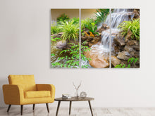 Laden Sie das Bild in den Galerie-Viewer, Leinwandbild 3-teilig Paradiesgarten