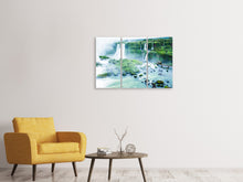 Laden Sie das Bild in den Galerie-Viewer, Leinwandbild 3-teilig Wasserfälle