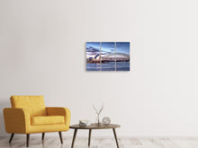 Laden Sie das Bild in den Galerie-Viewer, Leinwandbild 3-teilig Skyline Sydney Opera House