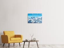 Laden Sie das Bild in den Galerie-Viewer, Leinwandbild 3-teilig Alpenpanorama