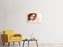 Laden Sie das Bild in den Galerie-Viewer, Leinwandbild 3-teilig Romantisches Portrait einer Schönheit