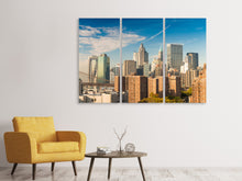Laden Sie das Bild in den Galerie-Viewer, Leinwandbild 3-teilig Skyline New York