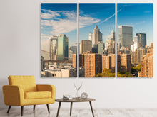 Laden Sie das Bild in den Galerie-Viewer, Leinwandbild 3-teilig Skyline New York