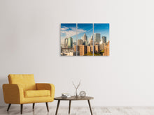 Laden Sie das Bild in den Galerie-Viewer, Leinwandbild 3-teilig Skyline New York
