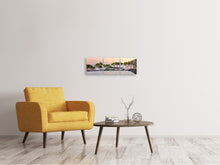 Laden Sie das Bild in den Galerie-Viewer, Panorama Leinwandbild 3-teilig Die Landschaft am Meer