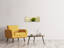 Laden Sie das Bild in den Galerie-Viewer, Panorama Leinwandbild 3-teilig Strand-Blatt
