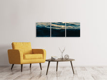 Laden Sie das Bild in den Galerie-Viewer, Panorama Leinwandbild 3-teilig Die Wasseroberfläche