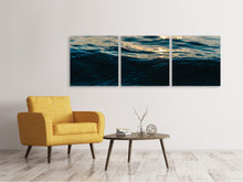 Laden Sie das Bild in den Galerie-Viewer, Panorama Leinwandbild 3-teilig Die Wasseroberfläche