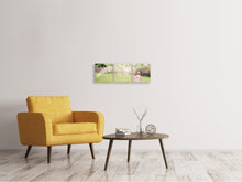 Laden Sie das Bild in den Galerie-Viewer, Panorama Leinwandbild 3-teilig Kleine Fee