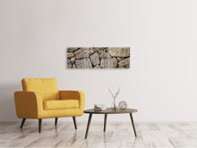 Laden Sie das Bild in den Galerie-Viewer, Panorama Leinwandbild 3-teilig Riesen Steine