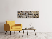 Laden Sie das Bild in den Galerie-Viewer, Panorama Leinwandbild 3-teilig Riesen Steine