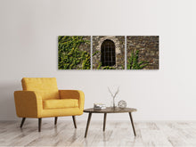 Laden Sie das Bild in den Galerie-Viewer, Panorama Leinwandbild 3-teilig Schlossturm