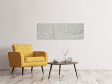 Laden Sie das Bild in den Galerie-Viewer, Panorama Leinwandbild 3-teilig Wand Textur