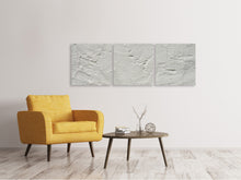 Laden Sie das Bild in den Galerie-Viewer, Panorama Leinwandbild 3-teilig Wand Textur