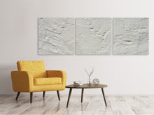 Laden Sie das Bild in den Galerie-Viewer, Panorama Leinwandbild 3-teilig Wand Textur