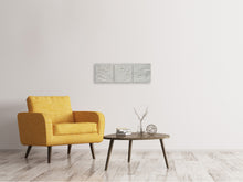 Laden Sie das Bild in den Galerie-Viewer, Panorama Leinwandbild 3-teilig Wand Textur