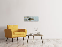 Laden Sie das Bild in den Galerie-Viewer, Panorama Leinwandbild 3-teilig Strand Momente