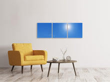 Laden Sie das Bild in den Galerie-Viewer, Panorama Leinwandbild 3-teilig Beste Wetterlage