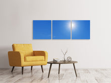 Laden Sie das Bild in den Galerie-Viewer, Panorama Leinwandbild 3-teilig Beste Wetterlage