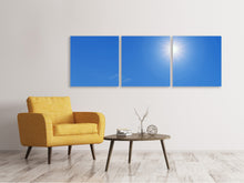 Laden Sie das Bild in den Galerie-Viewer, Panorama Leinwandbild 3-teilig Beste Wetterlage