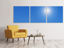 Laden Sie das Bild in den Galerie-Viewer, Panorama Leinwandbild 3-teilig Beste Wetterlage