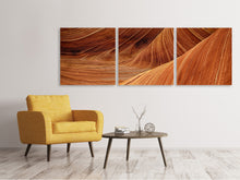 Laden Sie das Bild in den Galerie-Viewer, Panorama Leinwandbild 3-teilig Die Bewegung